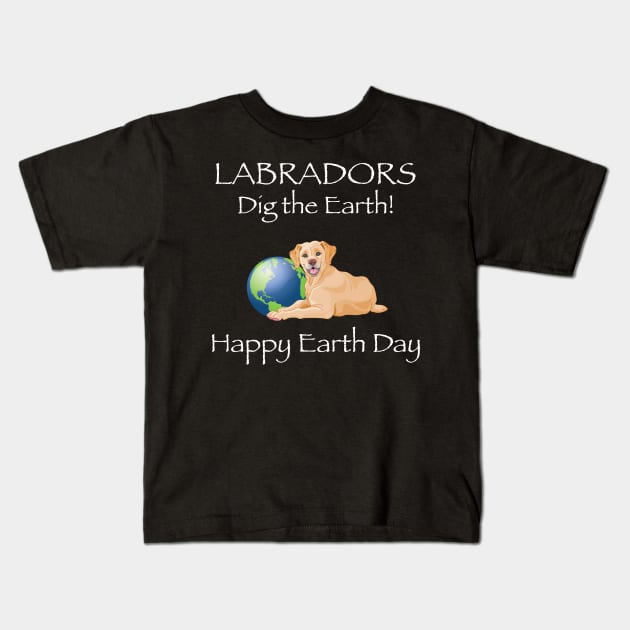 Labrador Earth Day Awareness T-Shirt Kids T-Shirt by bbreidenbach